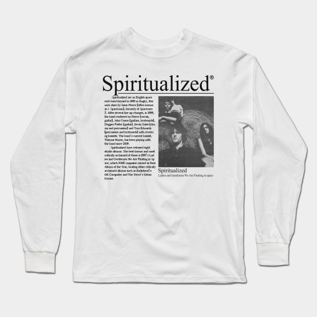 vintage spiritualized // fanart Long Sleeve T-Shirt by psninetynine